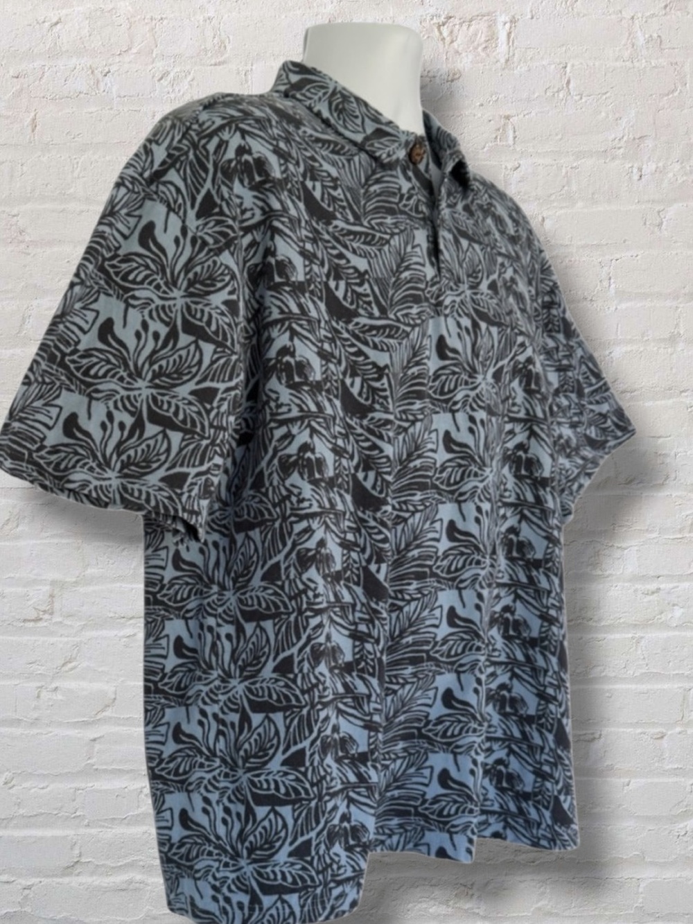 Crazy Shirts XXL Blue Hawaiian Button-Down Shirt – Island Print Aloha Vibes